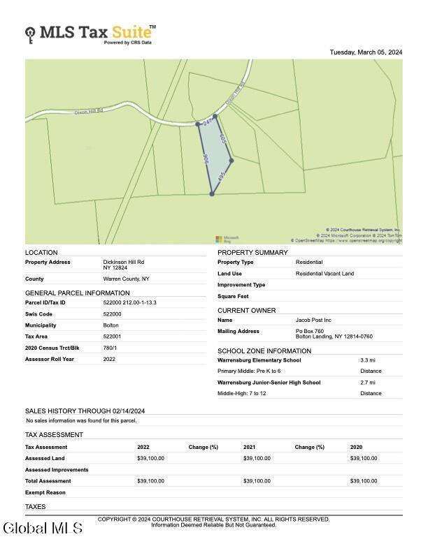 342 Dickinson Hill Road Bolton NY 12824