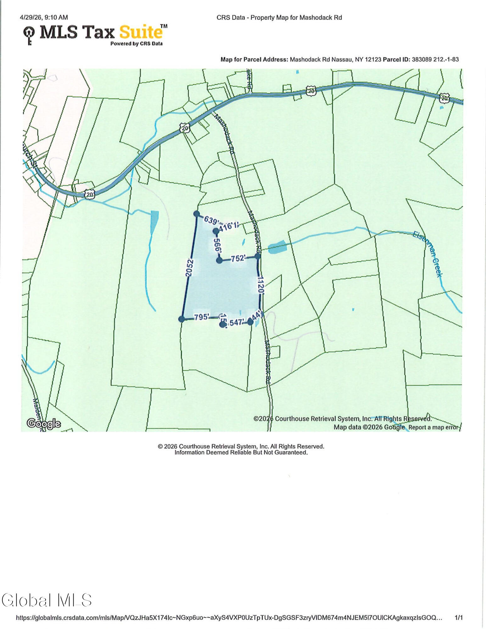 L.83 Maschodack Road Nassau NY 12123