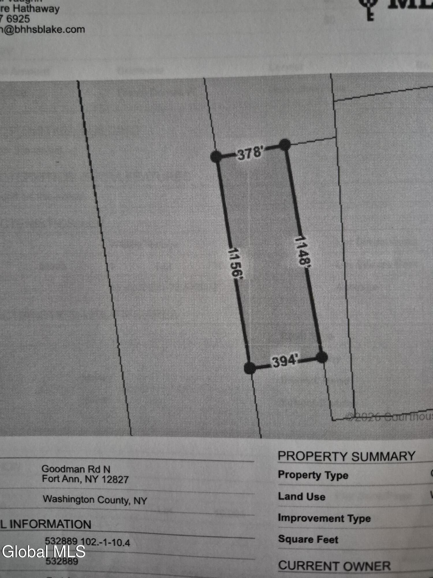 L1.2 Goodman Road Fort Ann NY 12827