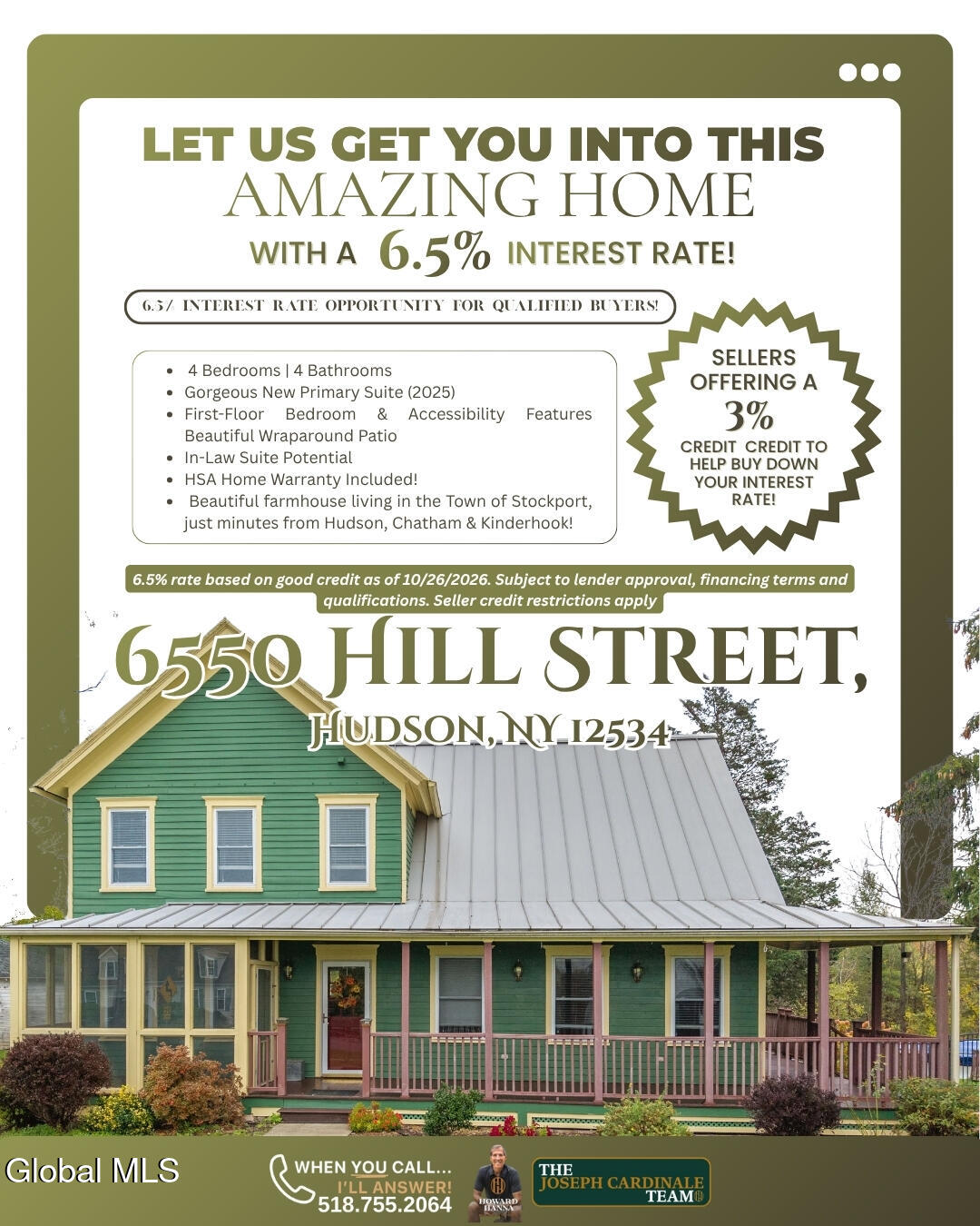 6550 Hill Street Hudson NY 12534