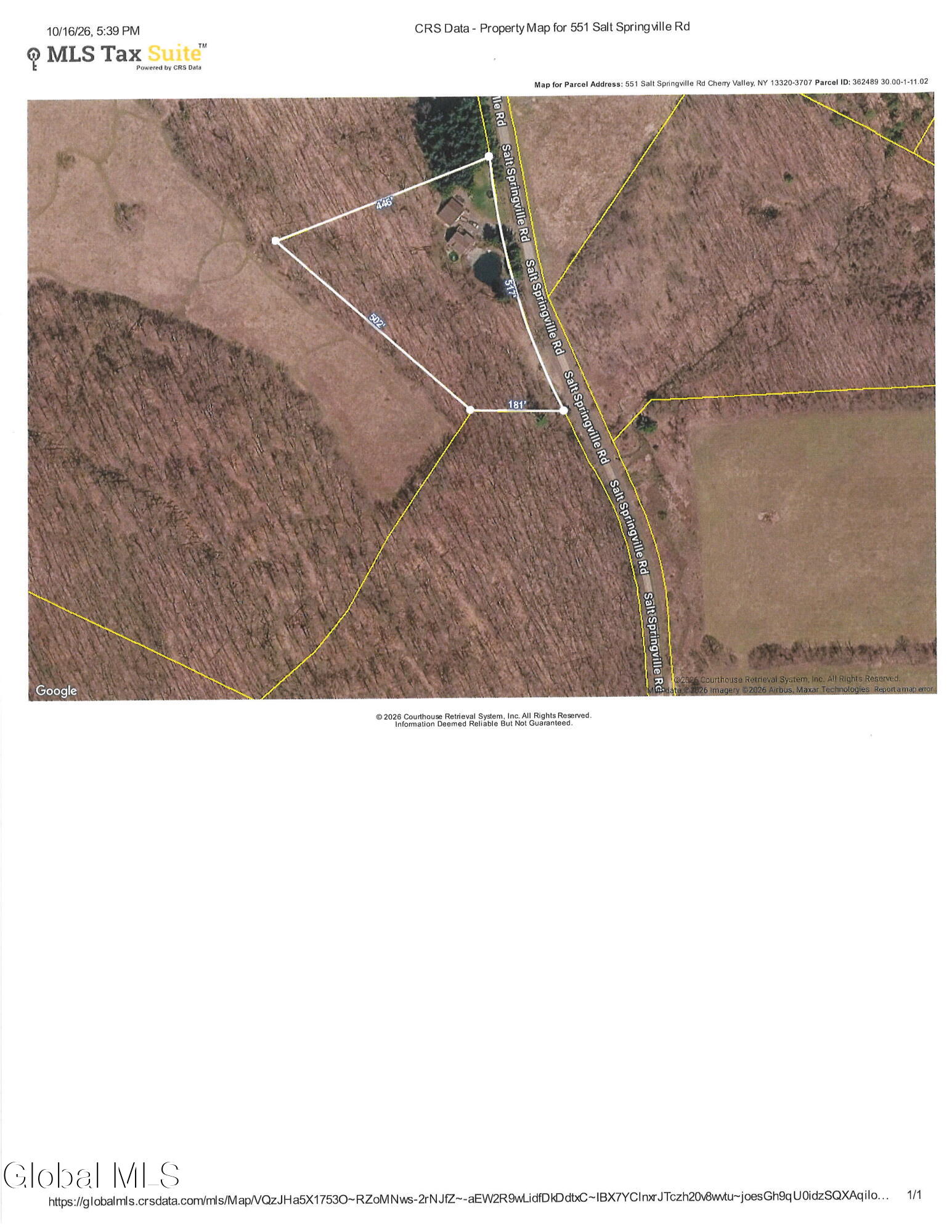 551 Salt Springville Road Cherry Valley NY 13320