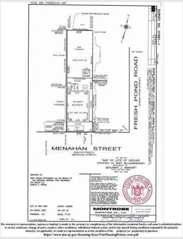 61-25 Menahan Street New York City NY 11385