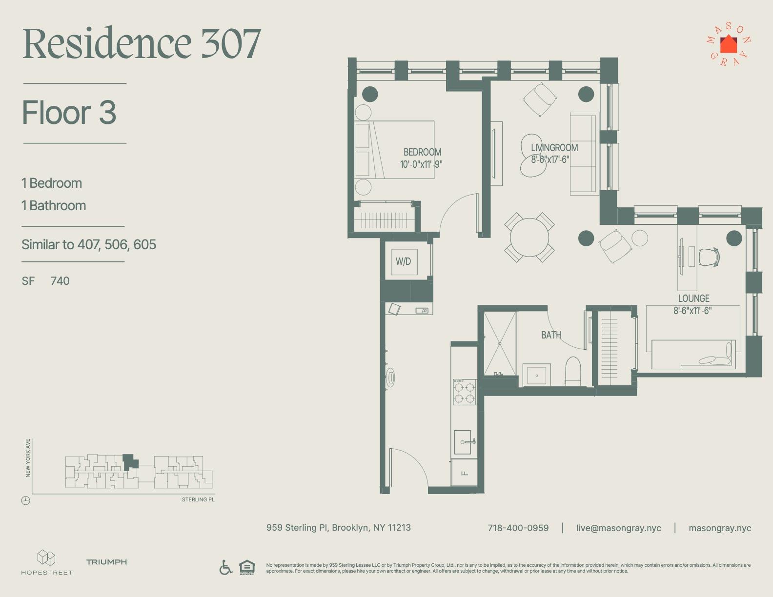 955 Sterling Place 605 New York City NY 11216