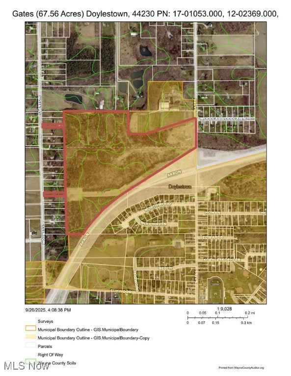 V/l Approx 67.56ac Gates Street Doylestown OH 44230