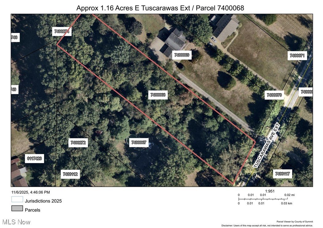 V/l 1.16 Acres E Tuscarawas Extension Barberton OH 44203