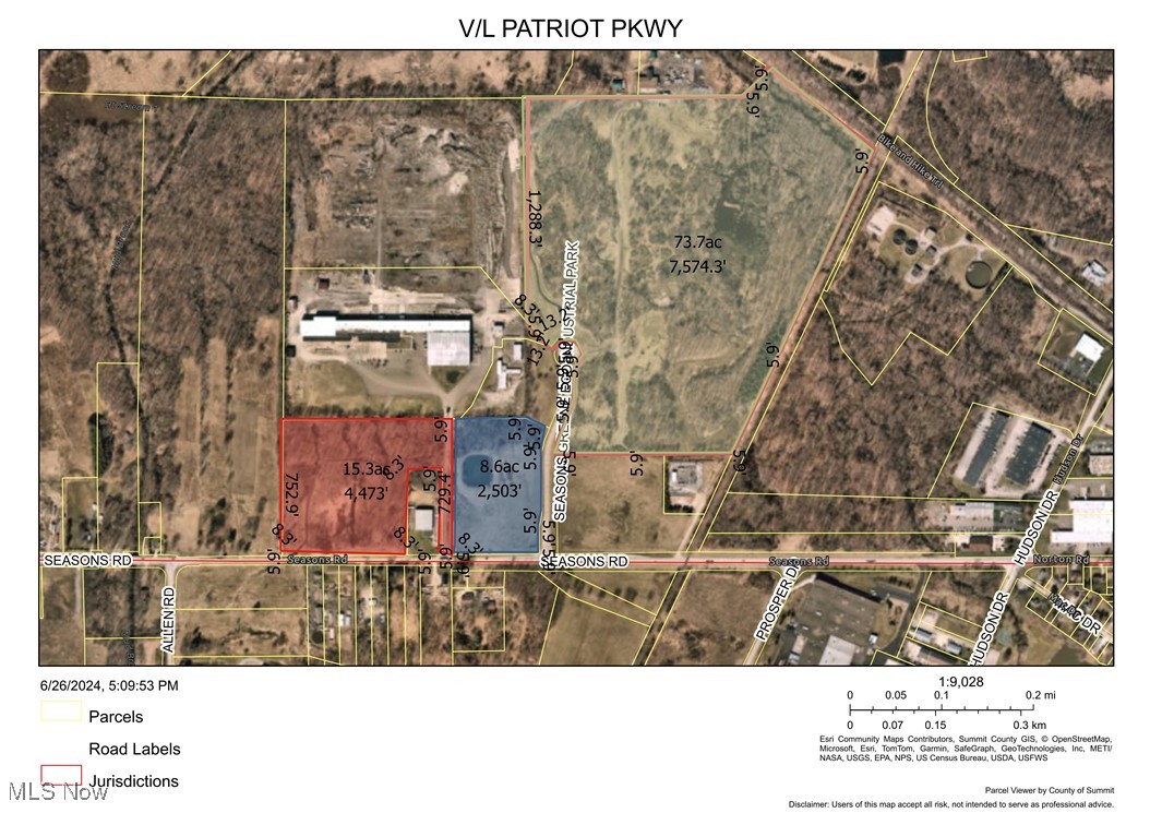 V/l (Approx. 99 Acres) Patriot Parkway Hudson OH 44236