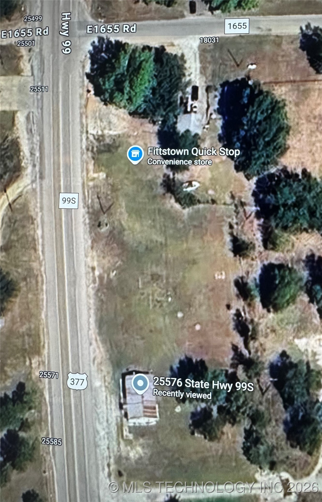 State Highway 99 Fittstown OK 74842