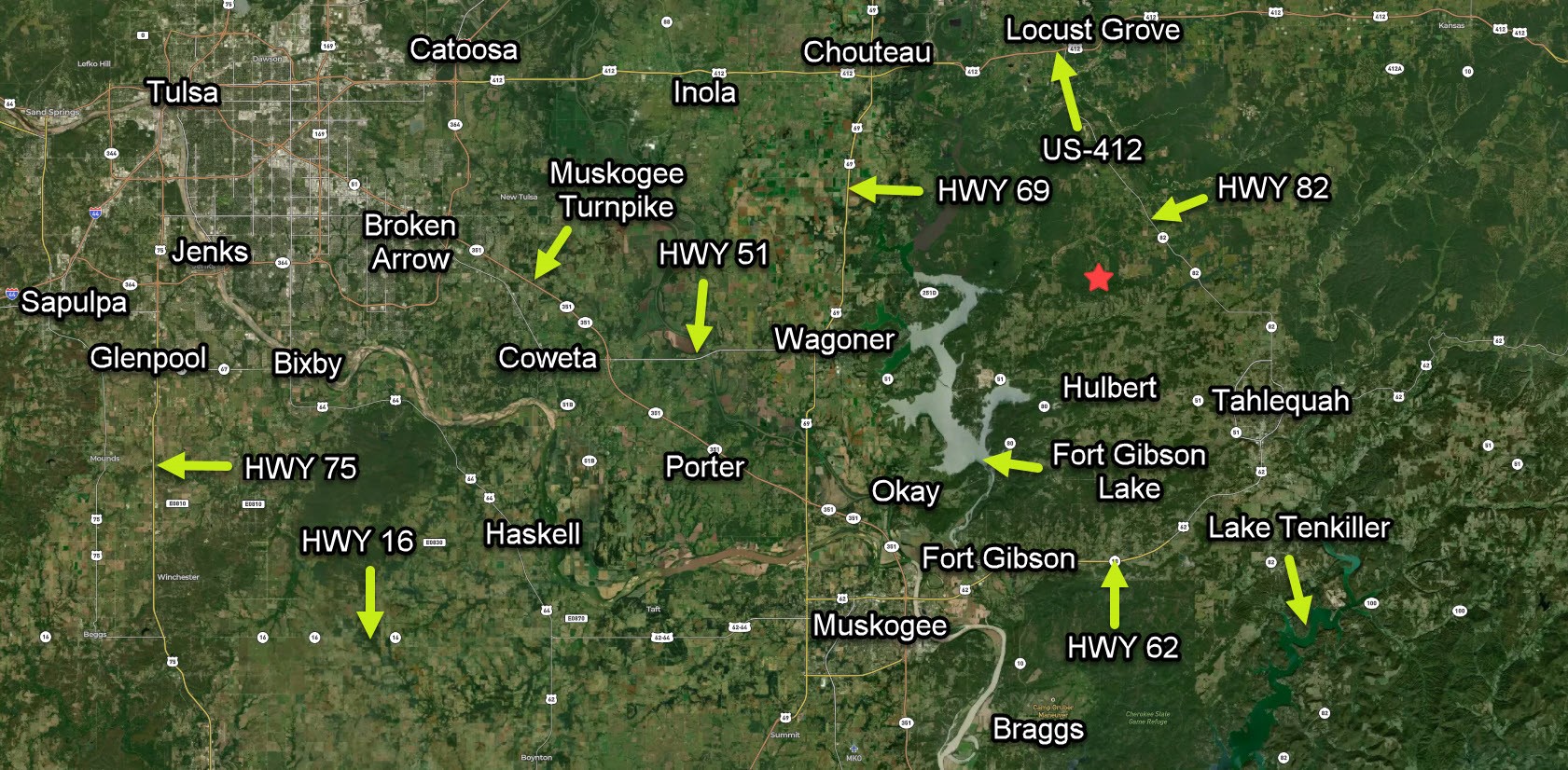 1 W 691 Road Hulbert OK 74441