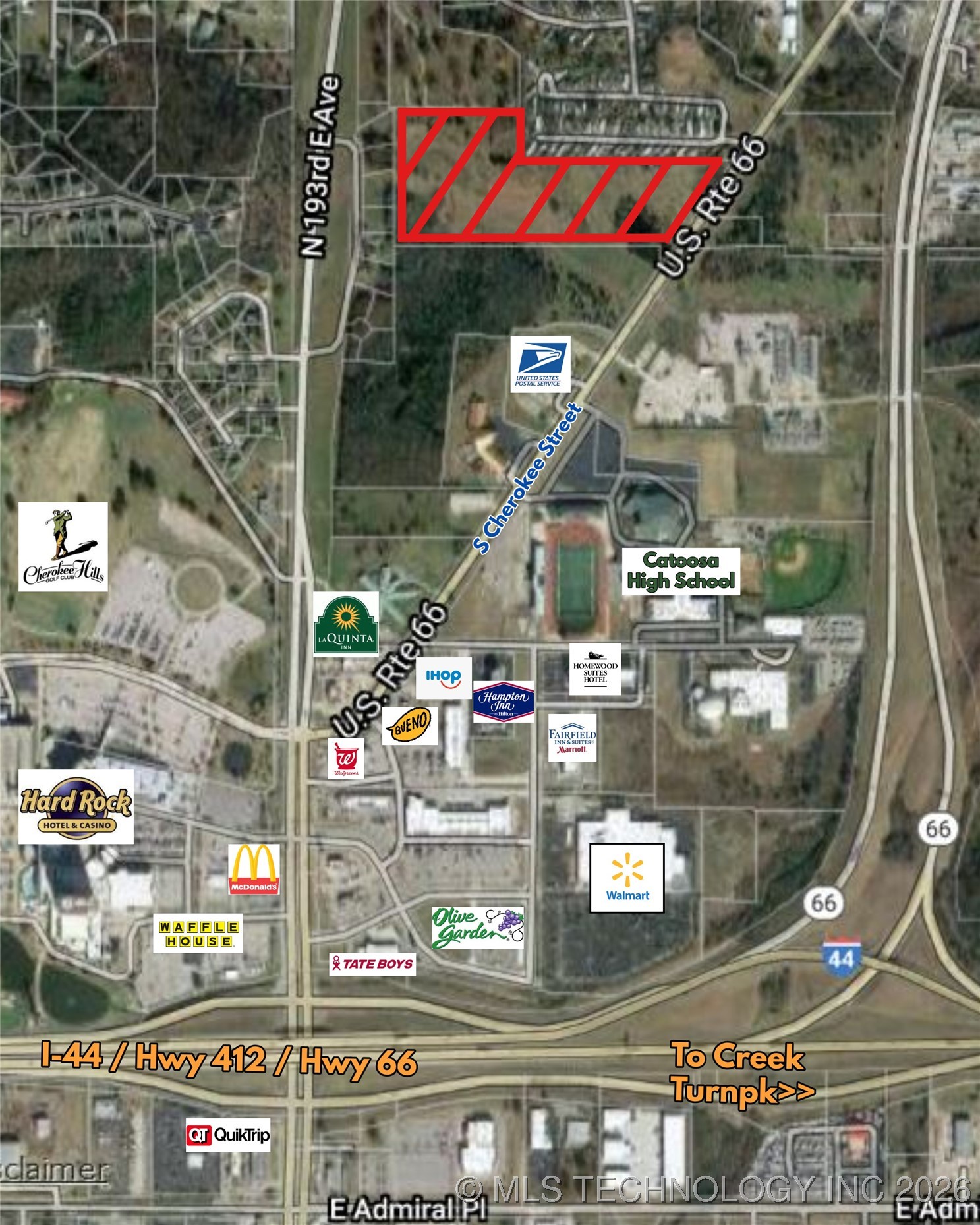 S Cherokee Street Catoosa OK 74015