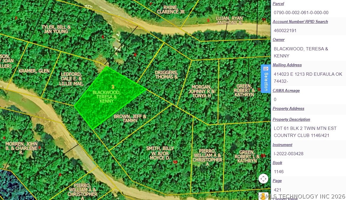 61 Country Club Drive Eufaula OK 74432