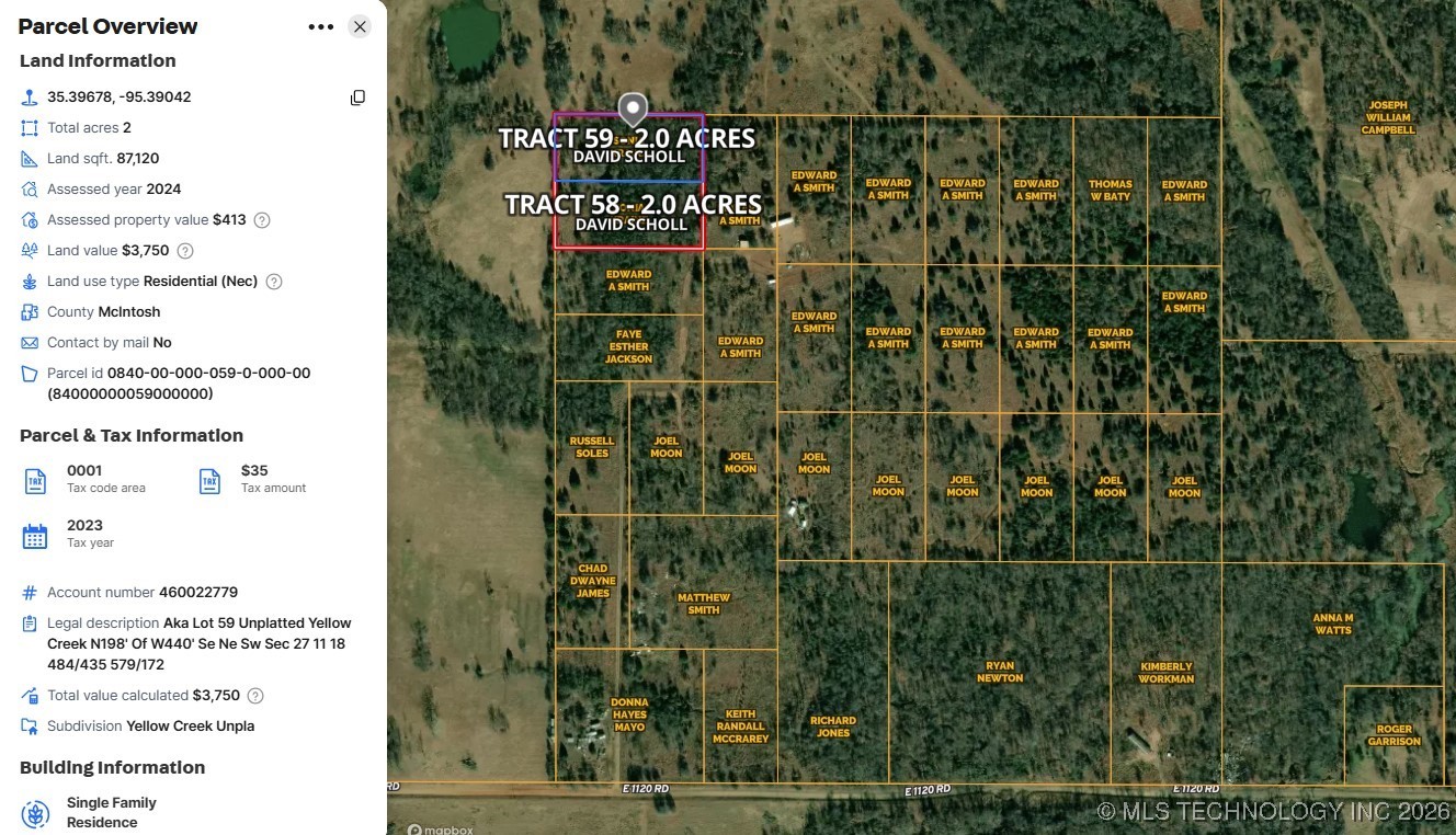59 E 1120 Road Checotah OK 74426