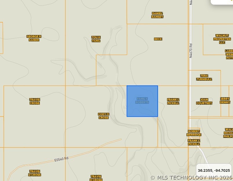 County Road Street Colcord OK 74338