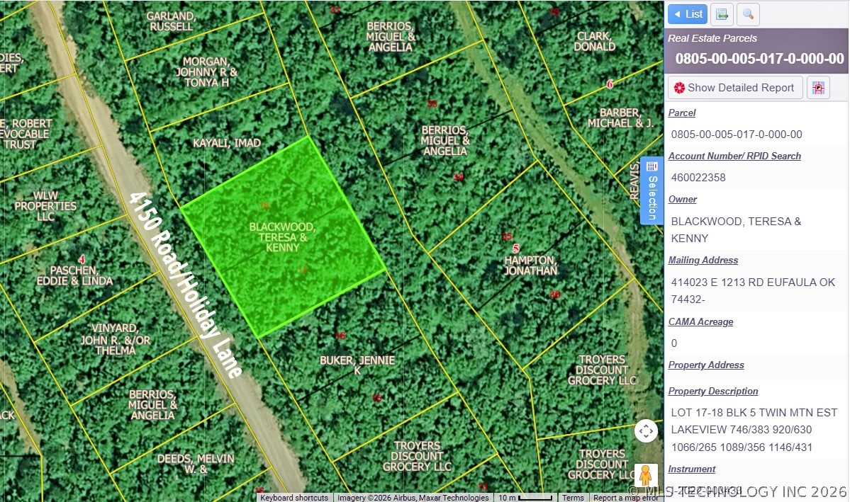 17 Holiday Lane Eufaula OK 74432