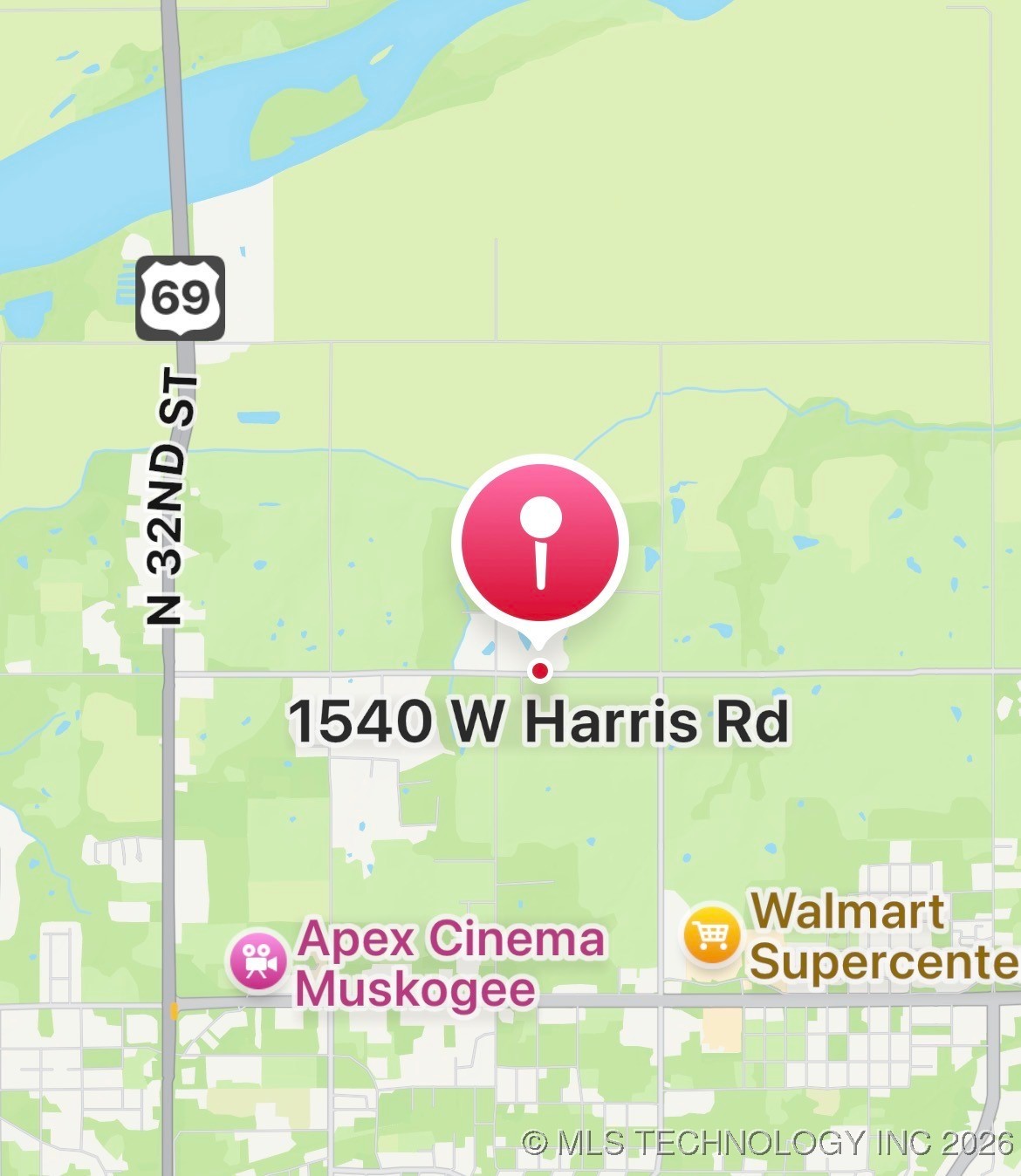 1540 W Harris Road Muskogee OK 74401