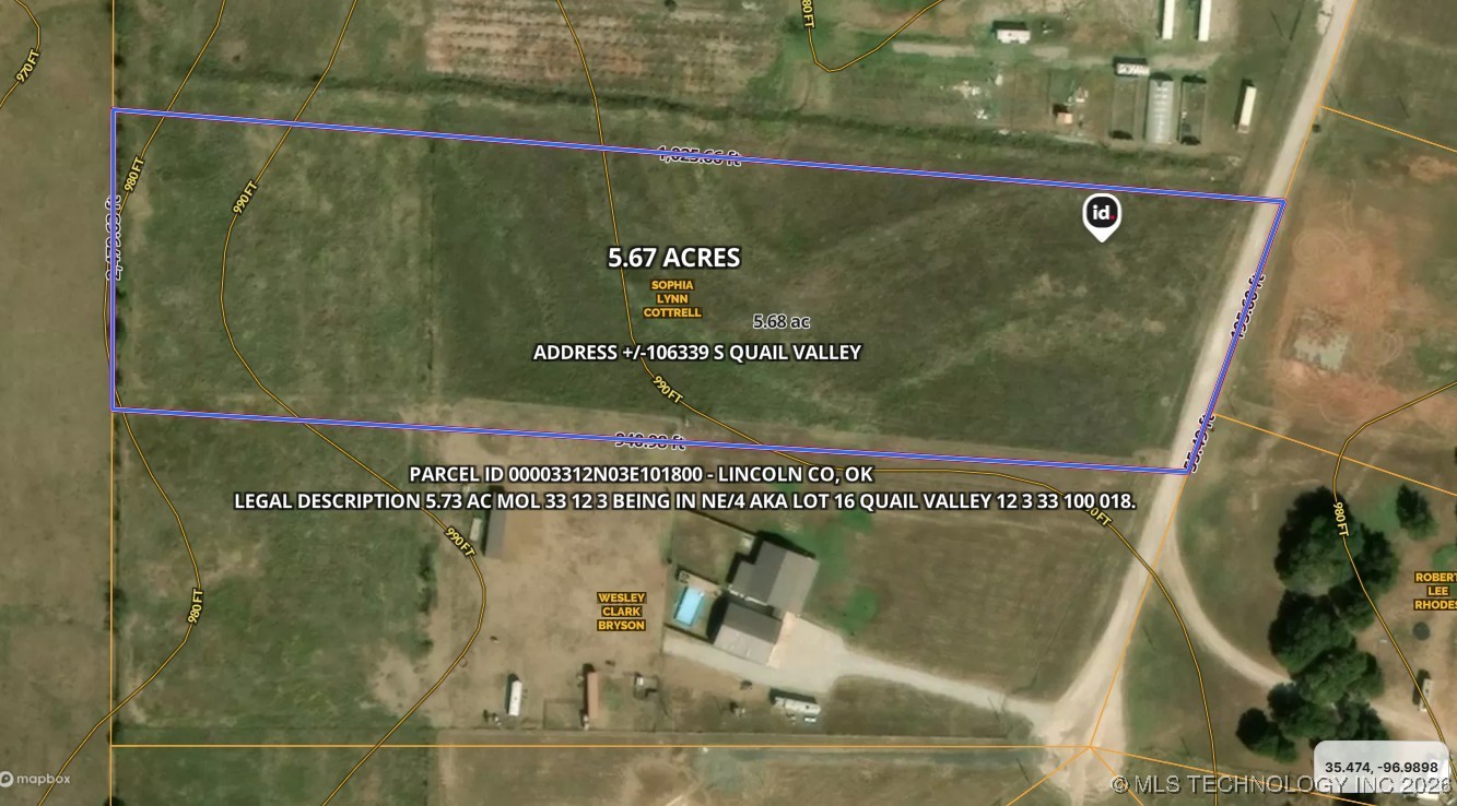 16 S Quail Valley Mcloud OK 74851