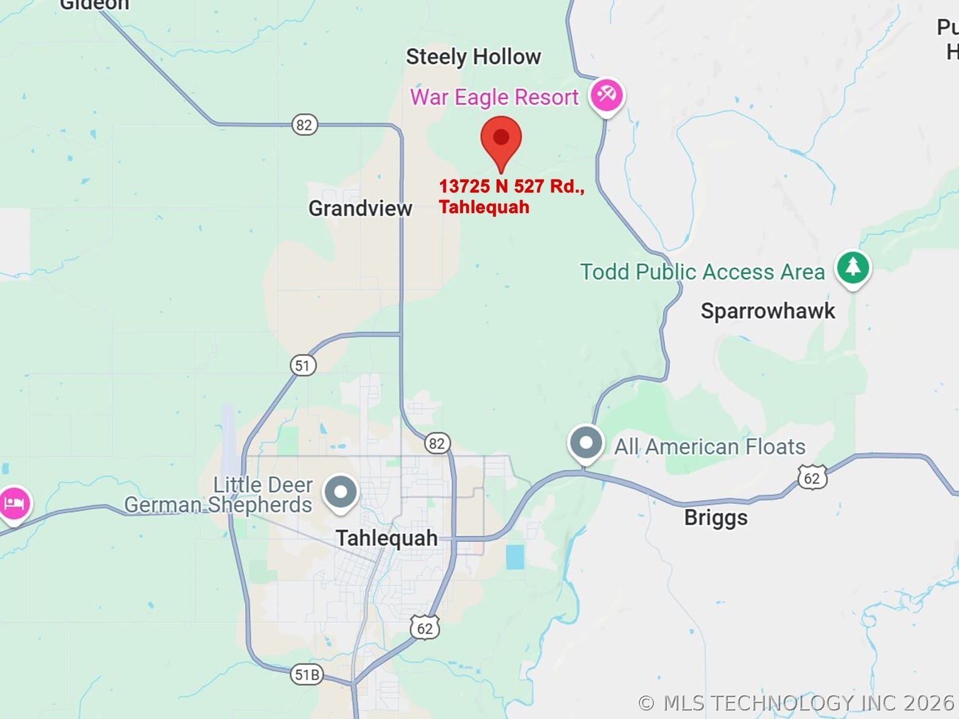 13725 N 527 Road Tahlequah OK 74464