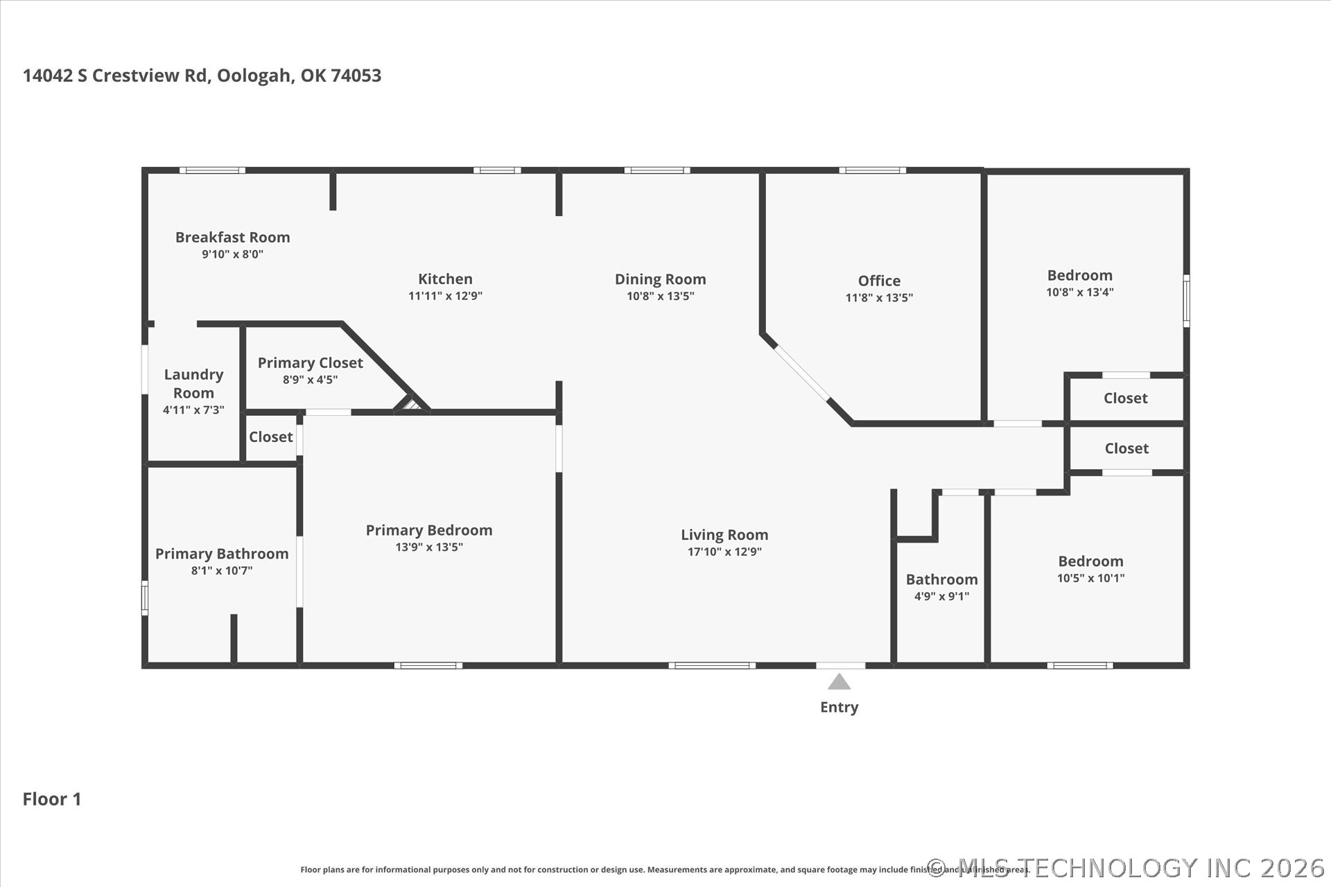 14042 S Crestview Road Oologah OK 74053
