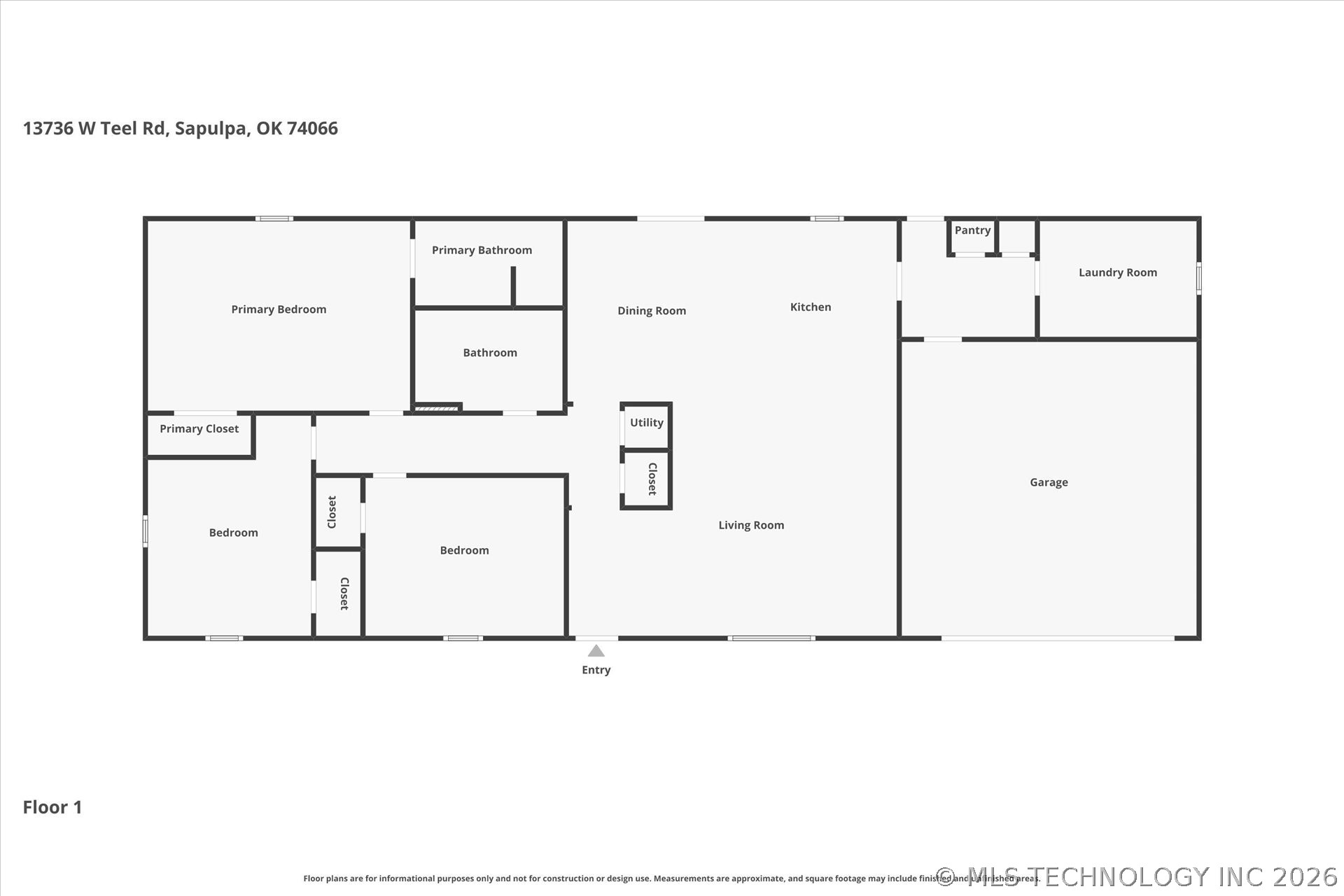 13736 W Teel Road Sapulpa OK 74066