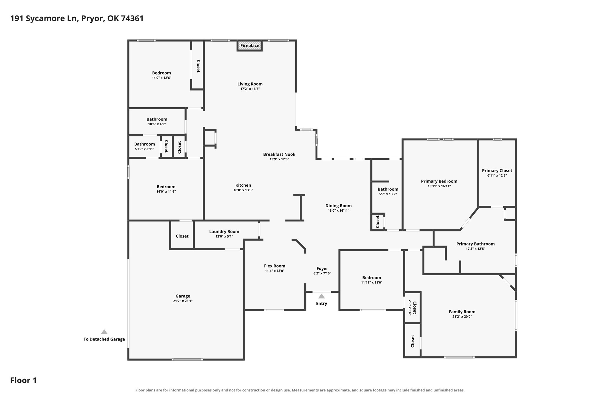 191 Sycamore Lane Pryor OK 74361