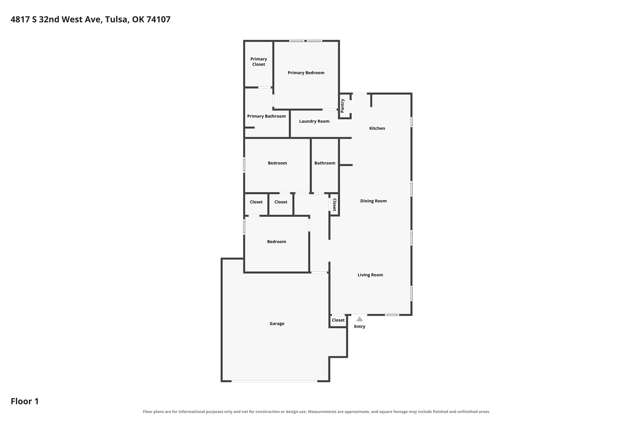 4817 S 32nd West Avenue Tulsa OK 74107