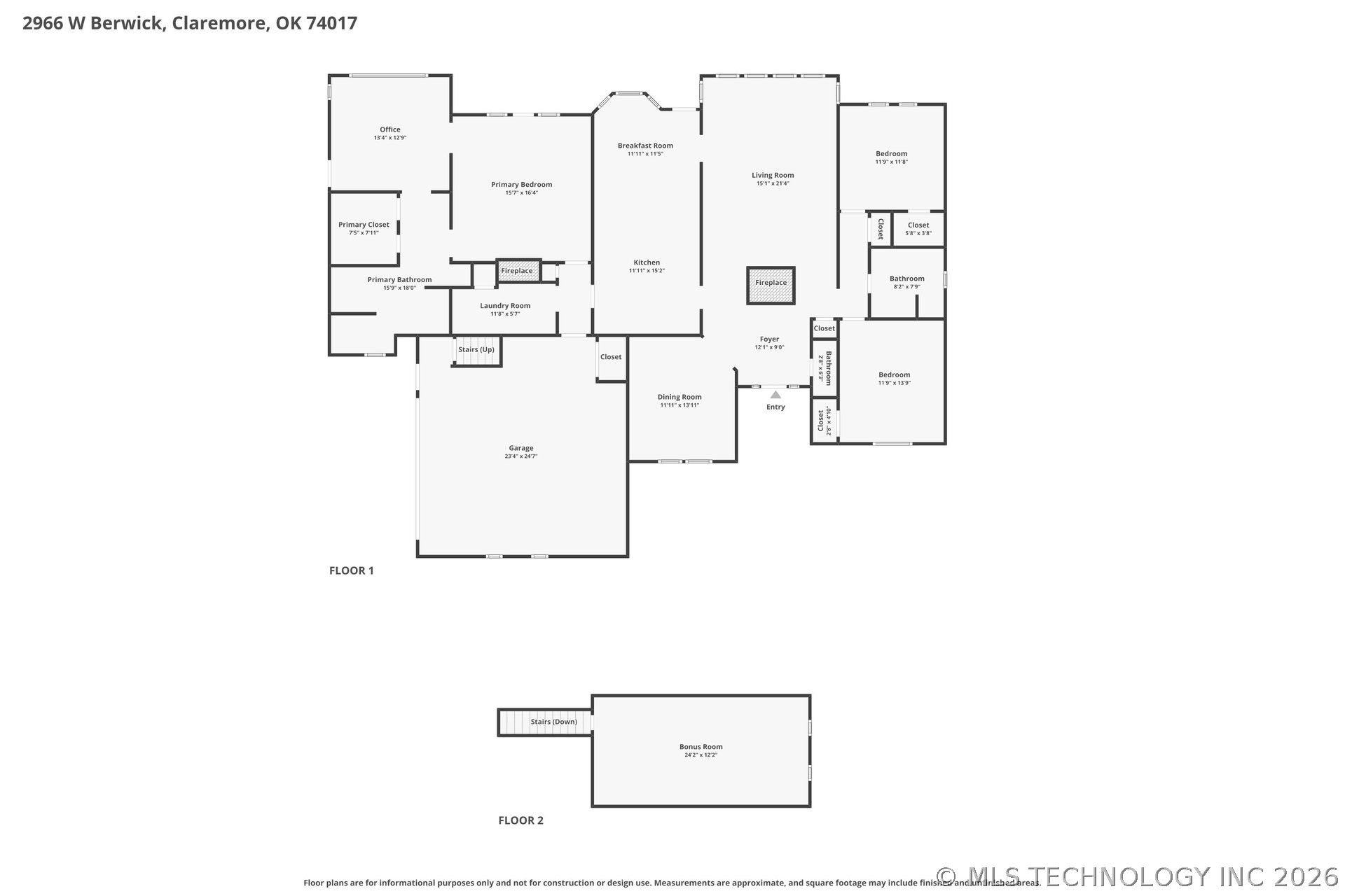 2966 W Berwick Street Claremore OK 74017