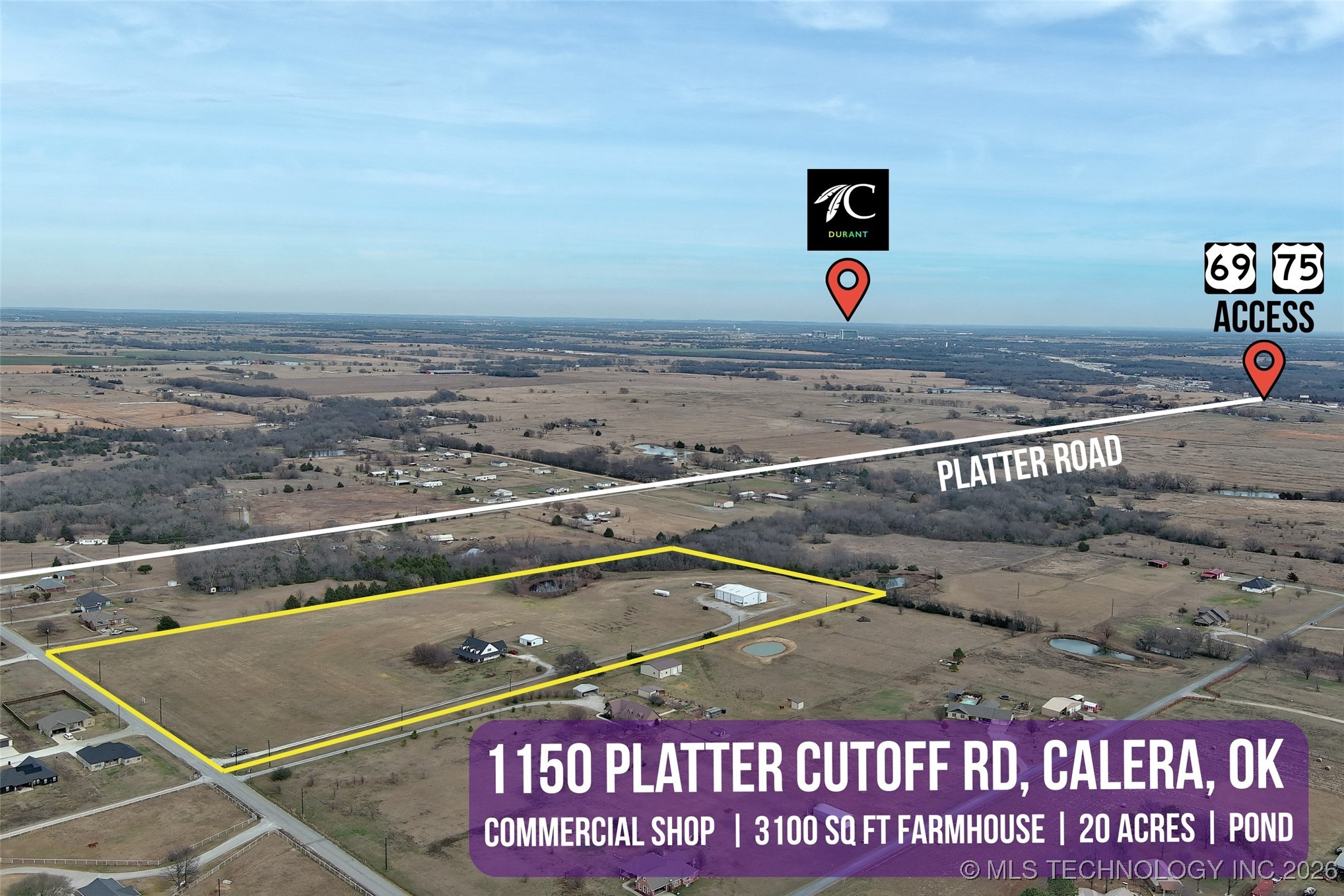 1150 Platter Cutoff Calera OK 74730