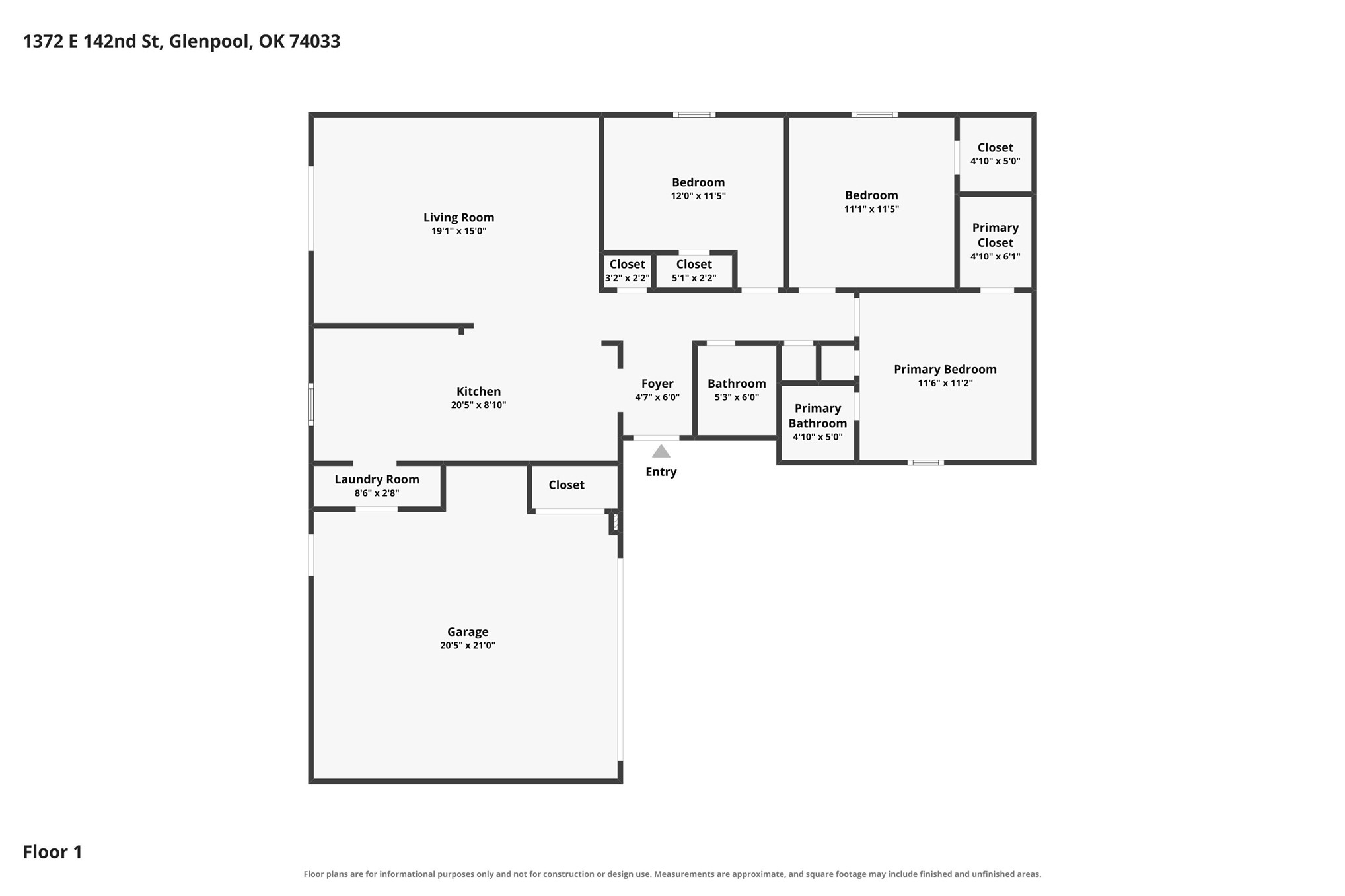 1372 E 142nd Street Glenpool OK 74033