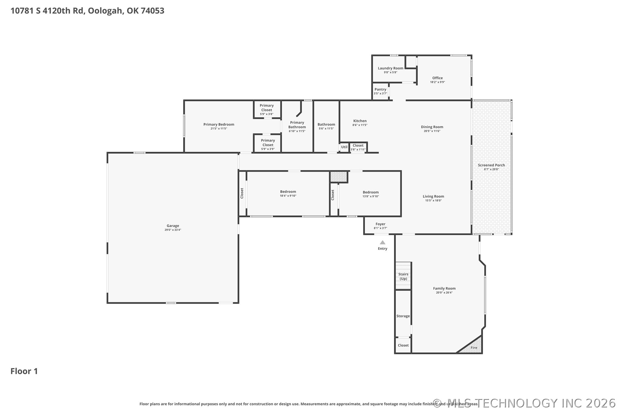 10781 S 4120 Road Oologah OK 74053