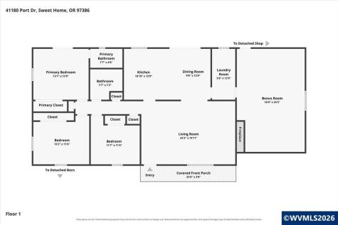 41180 Port Drive Sweet Home OR 97386