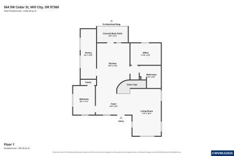 564 SW Cedar Street Mill City OR 97360