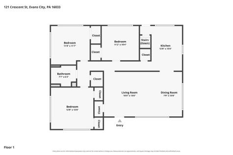 121 Crescent Street Evans City Boro PA 16033