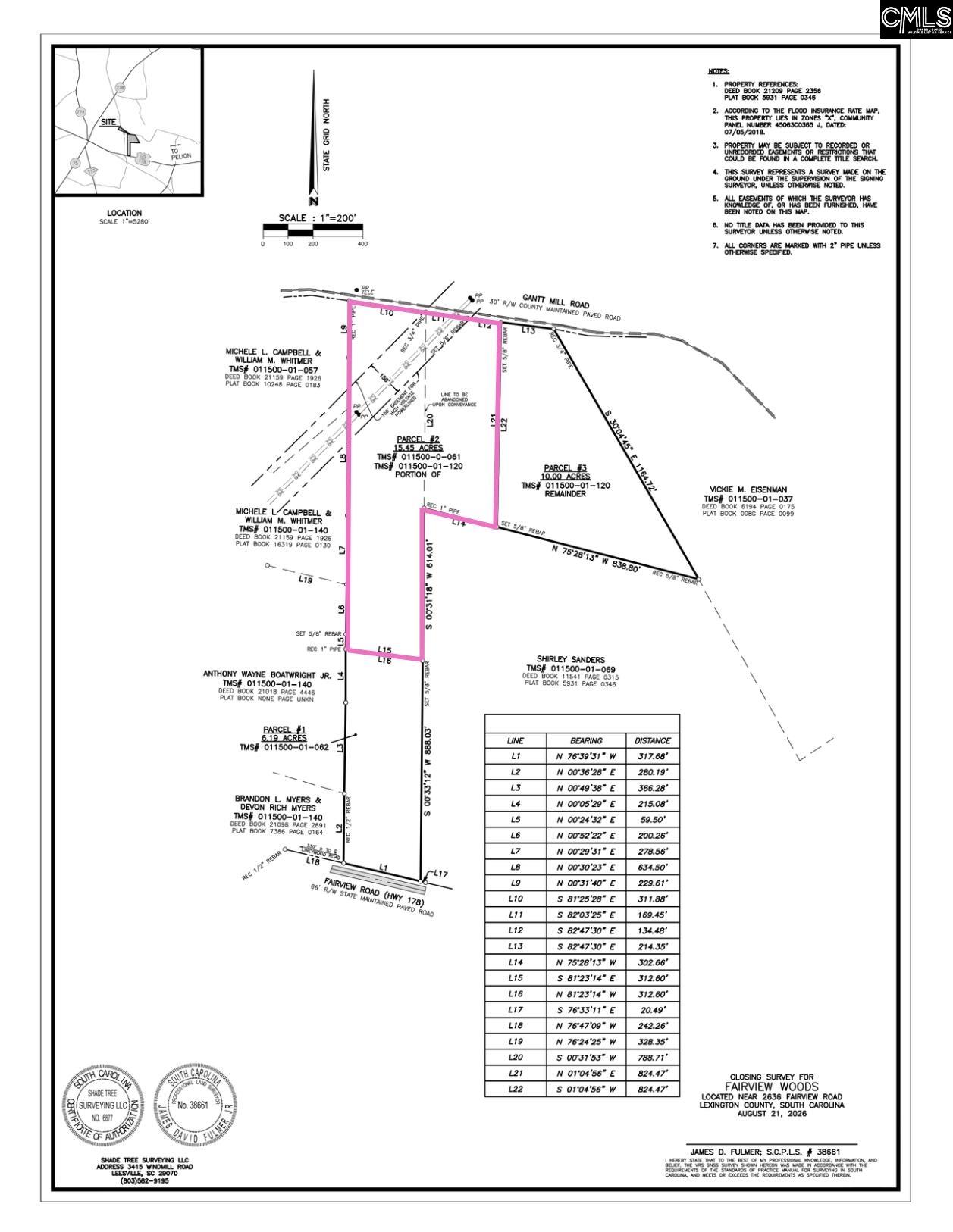 Tbd Gantt Mill Road Parcel 2 Leesville SC 29070