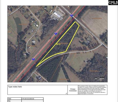 Tbd Old Georgetown Road @ I95 Manning SC 29102