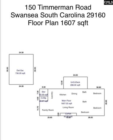 150 Timmerman Road Swansea SC 29160-8942