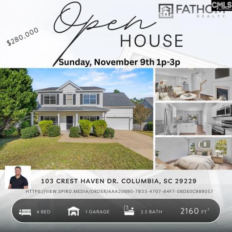 103 Crest Haven Drive Columbia SC 29229