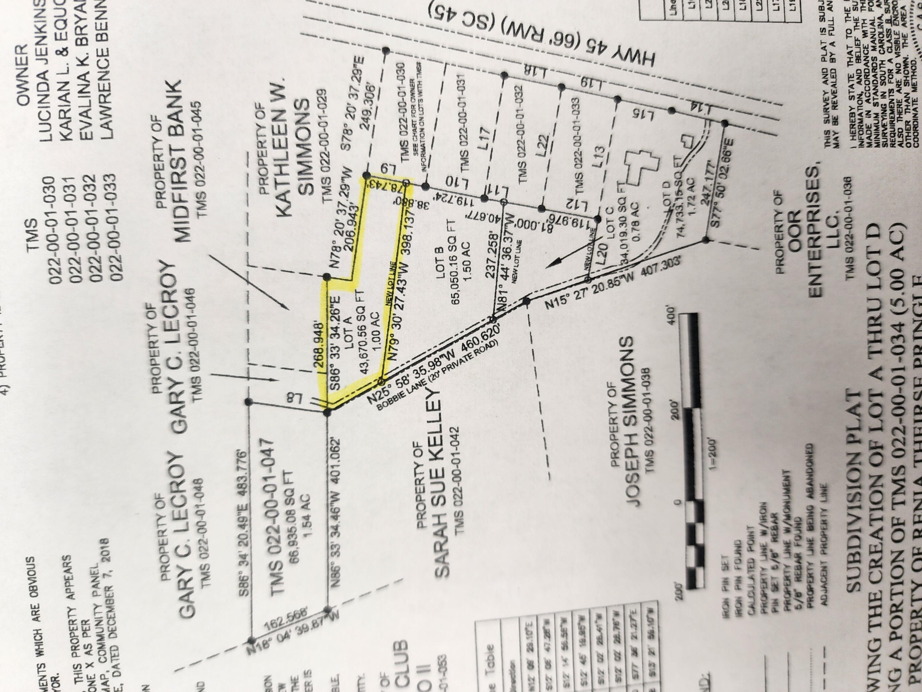 Lot A Bobbie Lane Pineville SC 29468