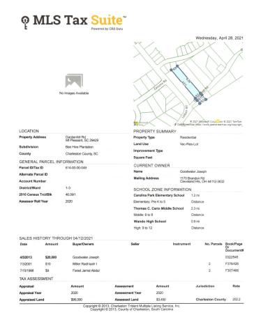 3774 Garden Hill Road Mount Pleasant SC 29466