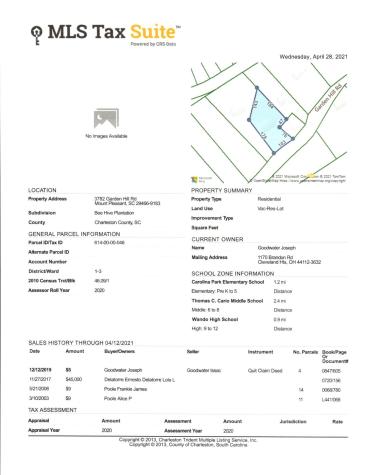3774 Garden Hill Road Mount Pleasant SC 29466