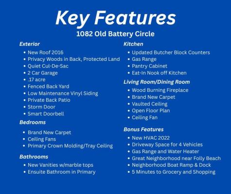 1082 Old Battery Circle Charleston SC 29412
