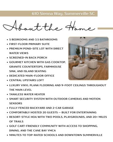 610 Sienna Way Summerville SC 29486