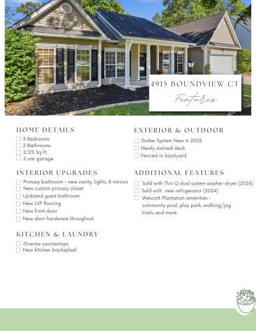 4915 Boundview Court Summerville SC 29485
