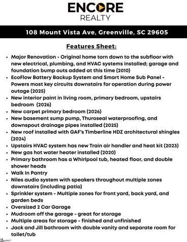 108 Mount Vista Avenue Greenville SC 29605
