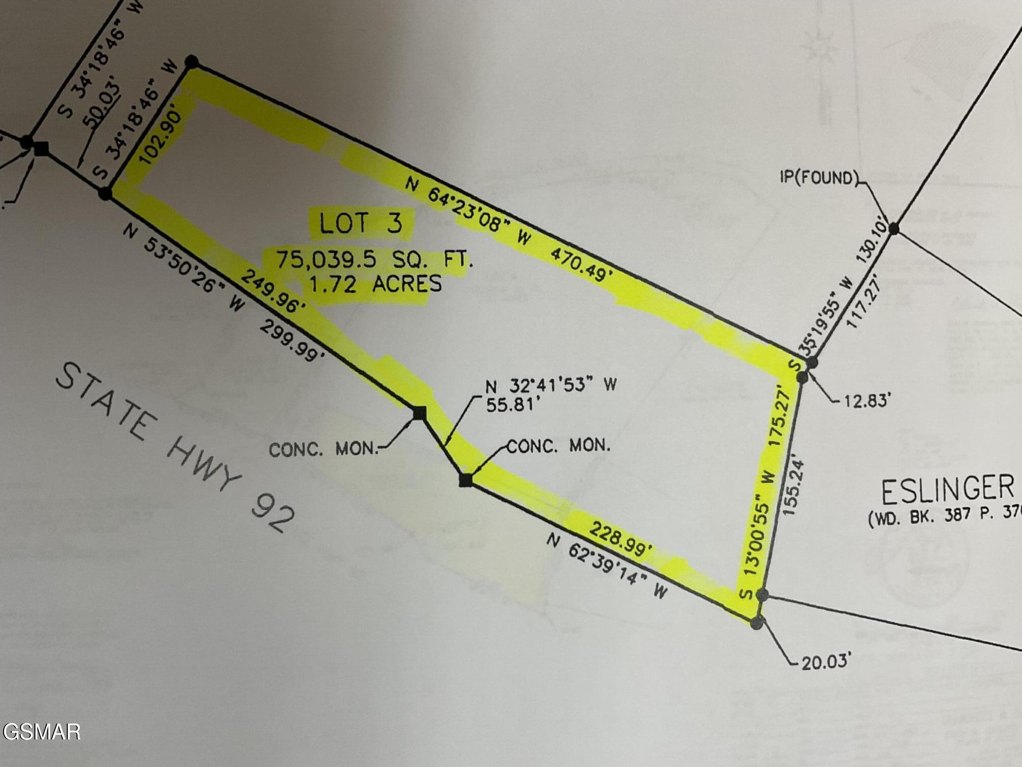 +-1.72 Acr Highway 92 S Dandridge TN 37725