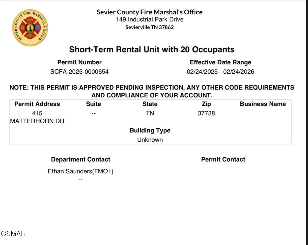 415 Matterhorn Drive Gatlinburg TN 37738