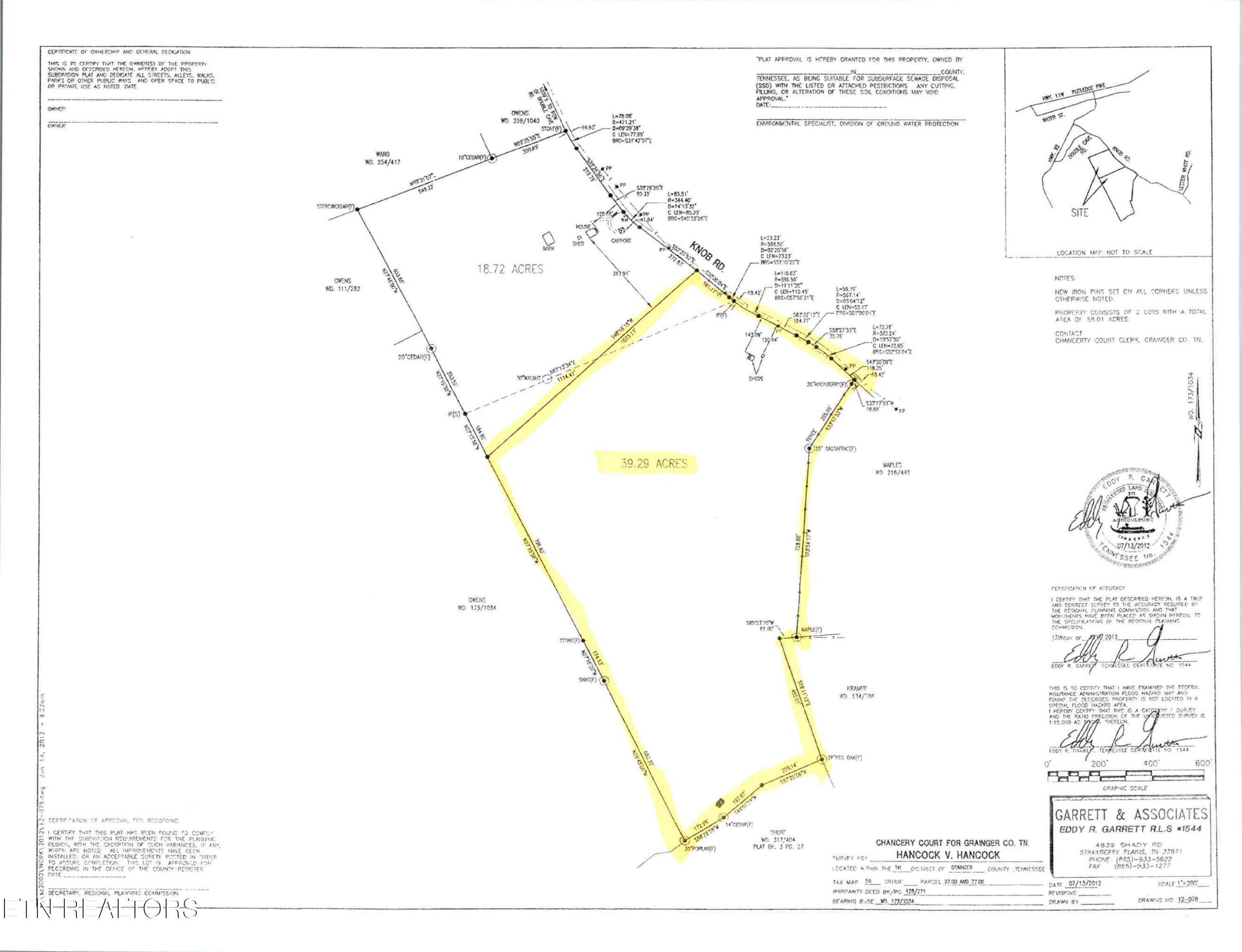 Knob Road Rutledge TN 37861