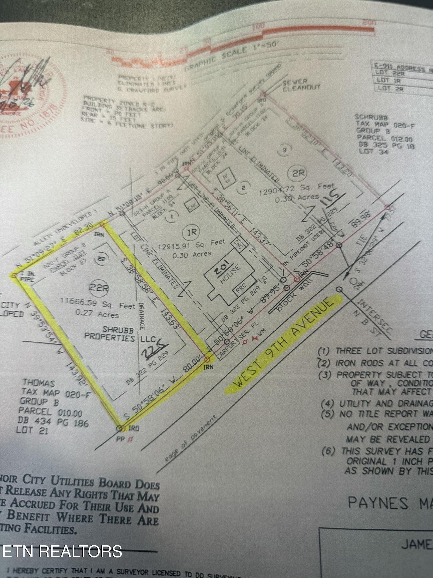 W Lot 22r Ninth Avenue Lenoir City TN 37771
