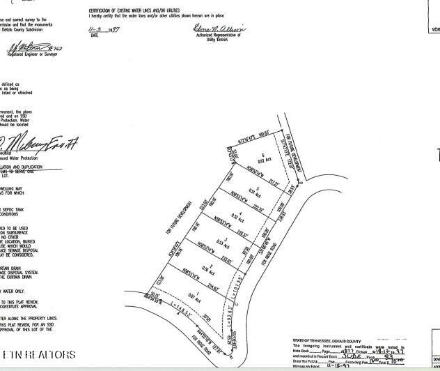 Lots 4 & 5 Fox Hill Road Baxter TN 38544