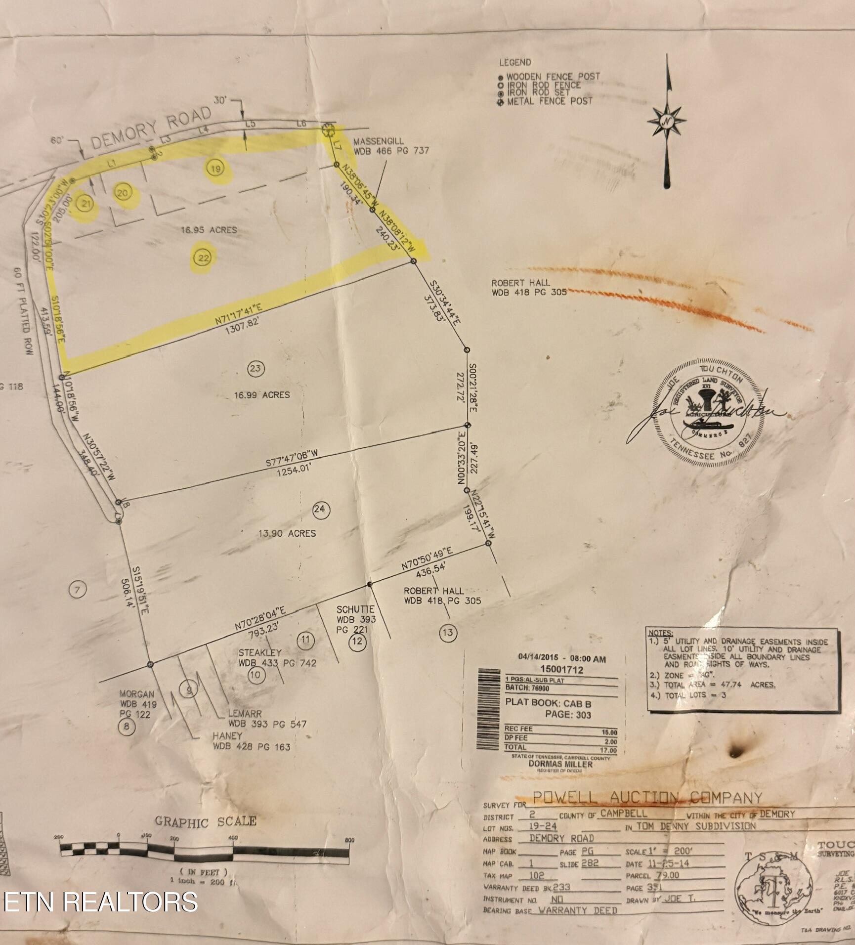 Demory Road Lafollette TN 37766