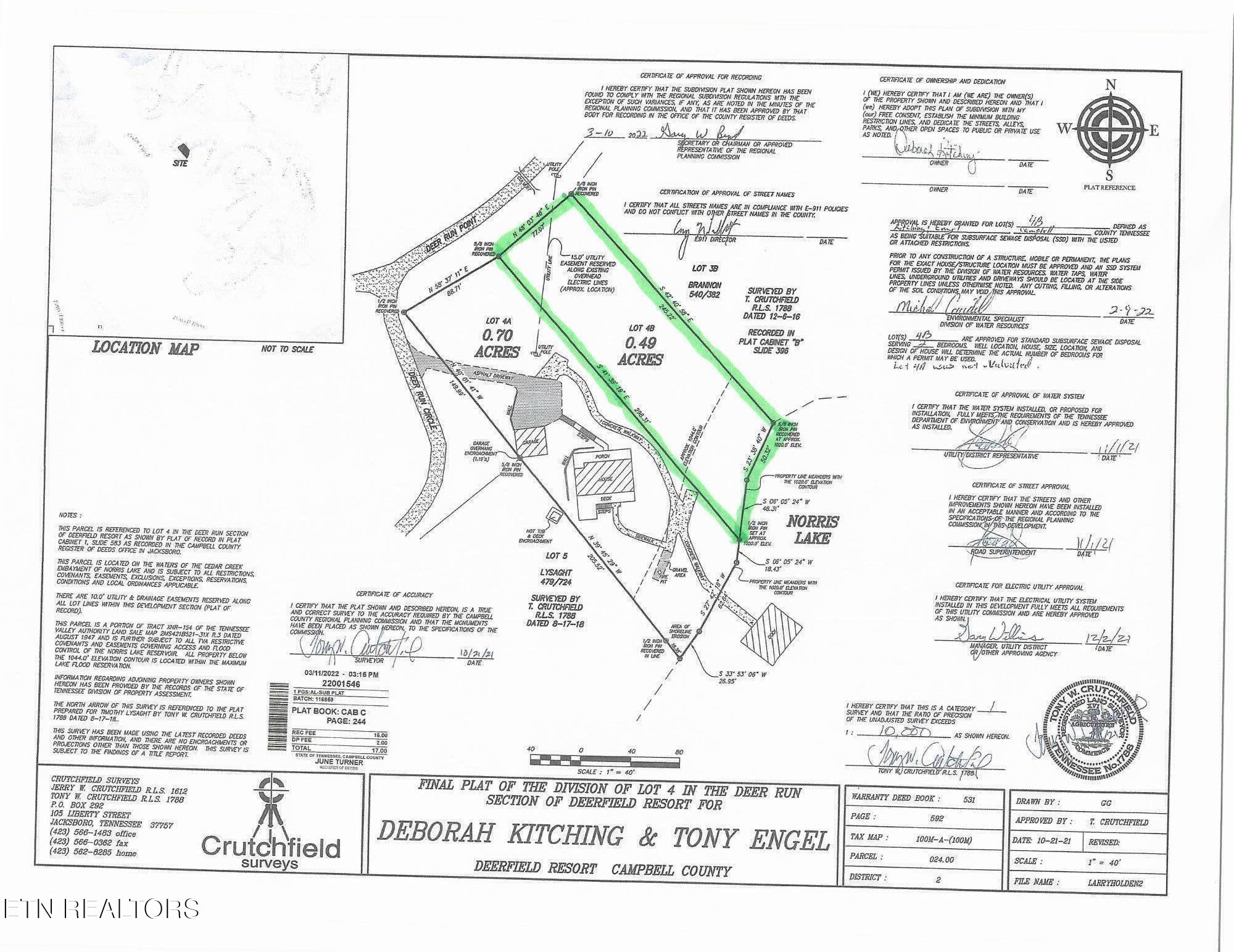 Deer Run Point Lafollette TN 37766