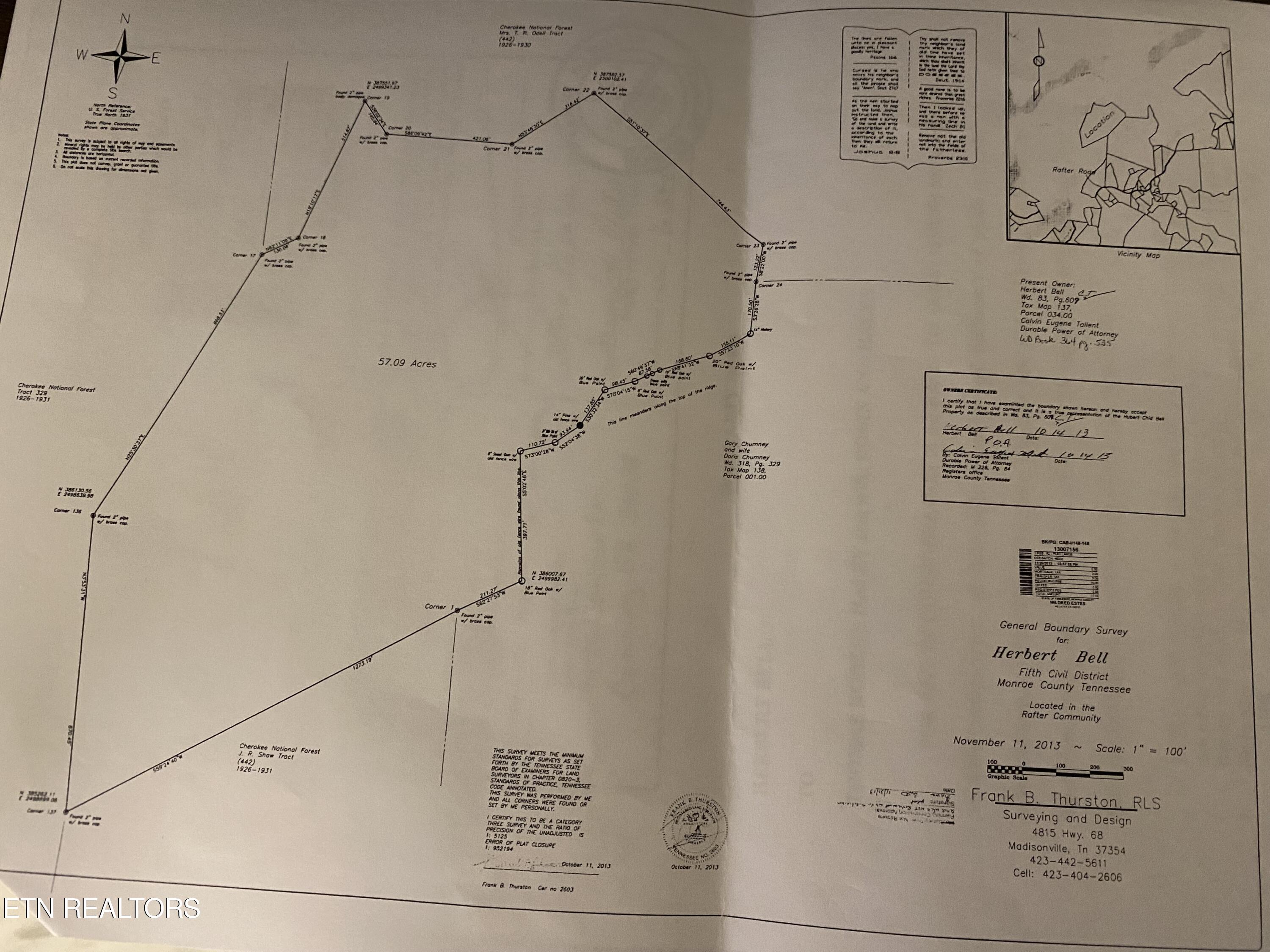 57.09 Acs Rafter Road Tellico Plains TN 37385